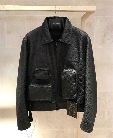 louis vuitton black jacket men's|black lv jacket.